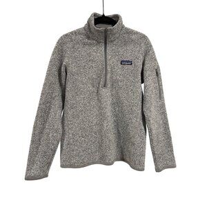 Patagonia Women's Better Sweater 1/4 Zip Gray Fleece Size M